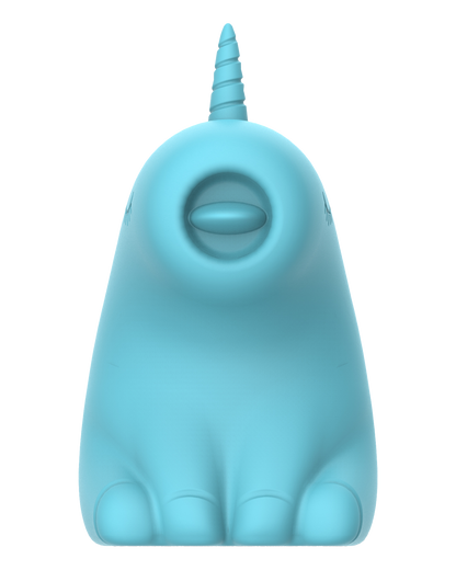 ER – Snowflake Unicorn – Estimulador con lengua vibradora (Azul)