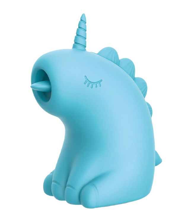 ER – Snowflake Unicorn – Estimulador con lengua vibradora (Azul)