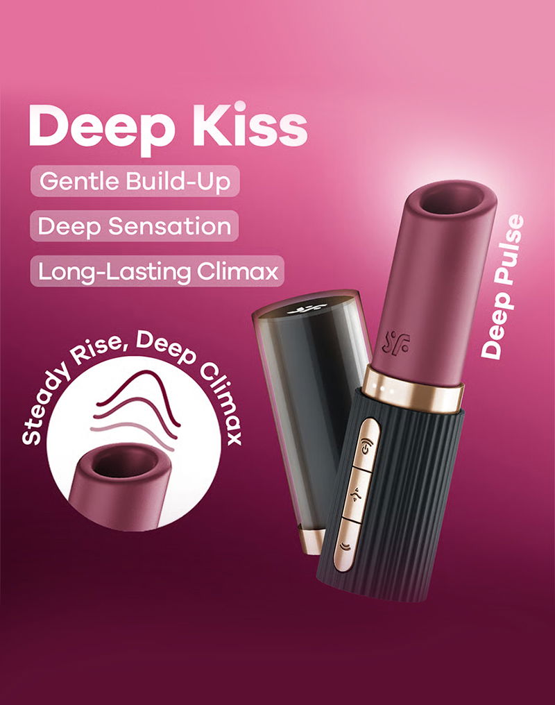 Satisfyer Deep Kiss – Discreet 4D Air Pulse Clitoral Stimulator