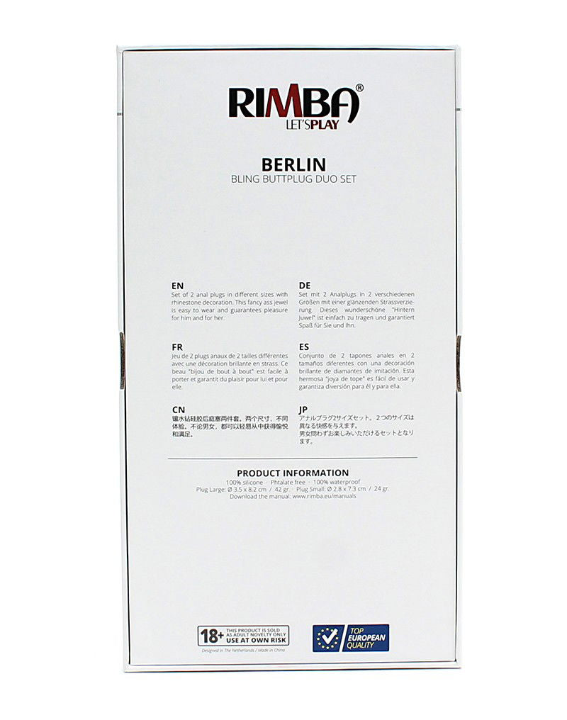 Rimba Berlin Bling Buttplug Duo Set