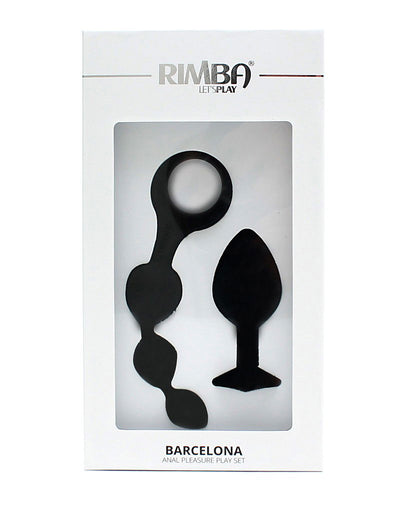 Rimba Barcelona – Set de Juguetes Anales (Negro)