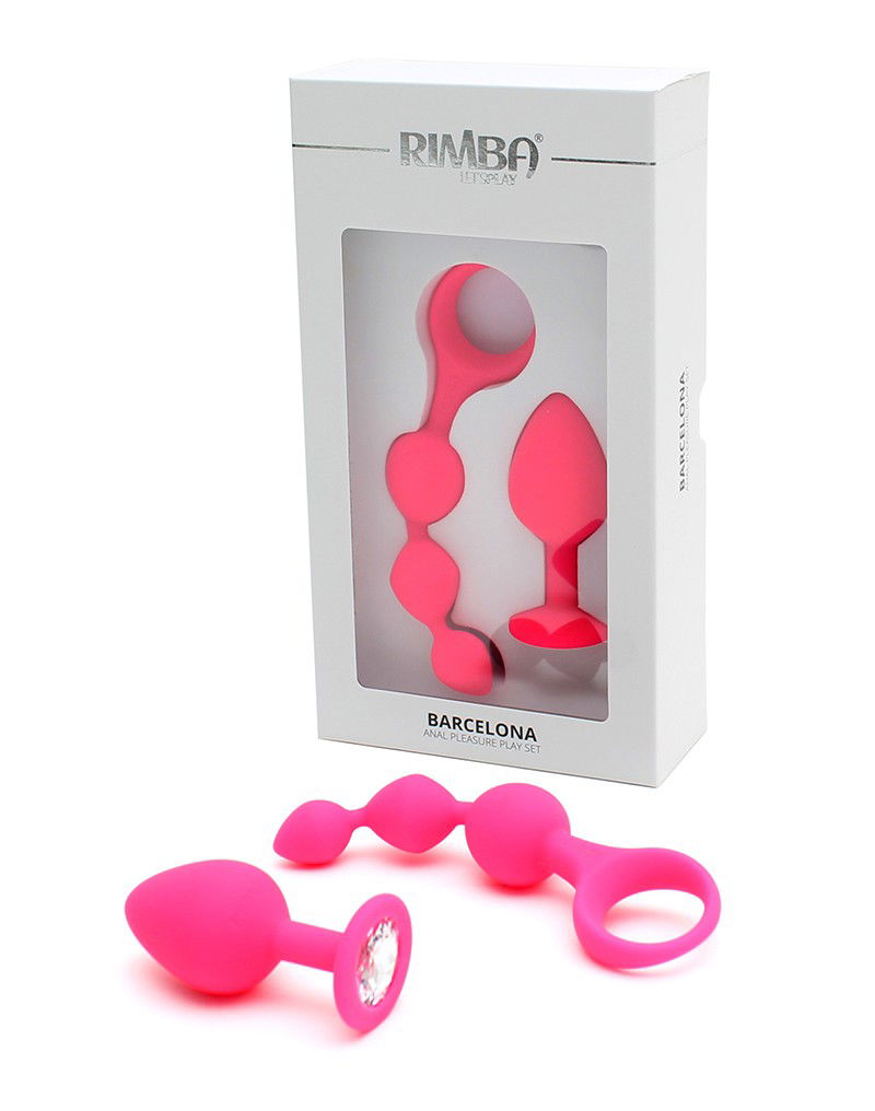 Rimba Barcelona – Set de Juguetes Anales (Rosa)