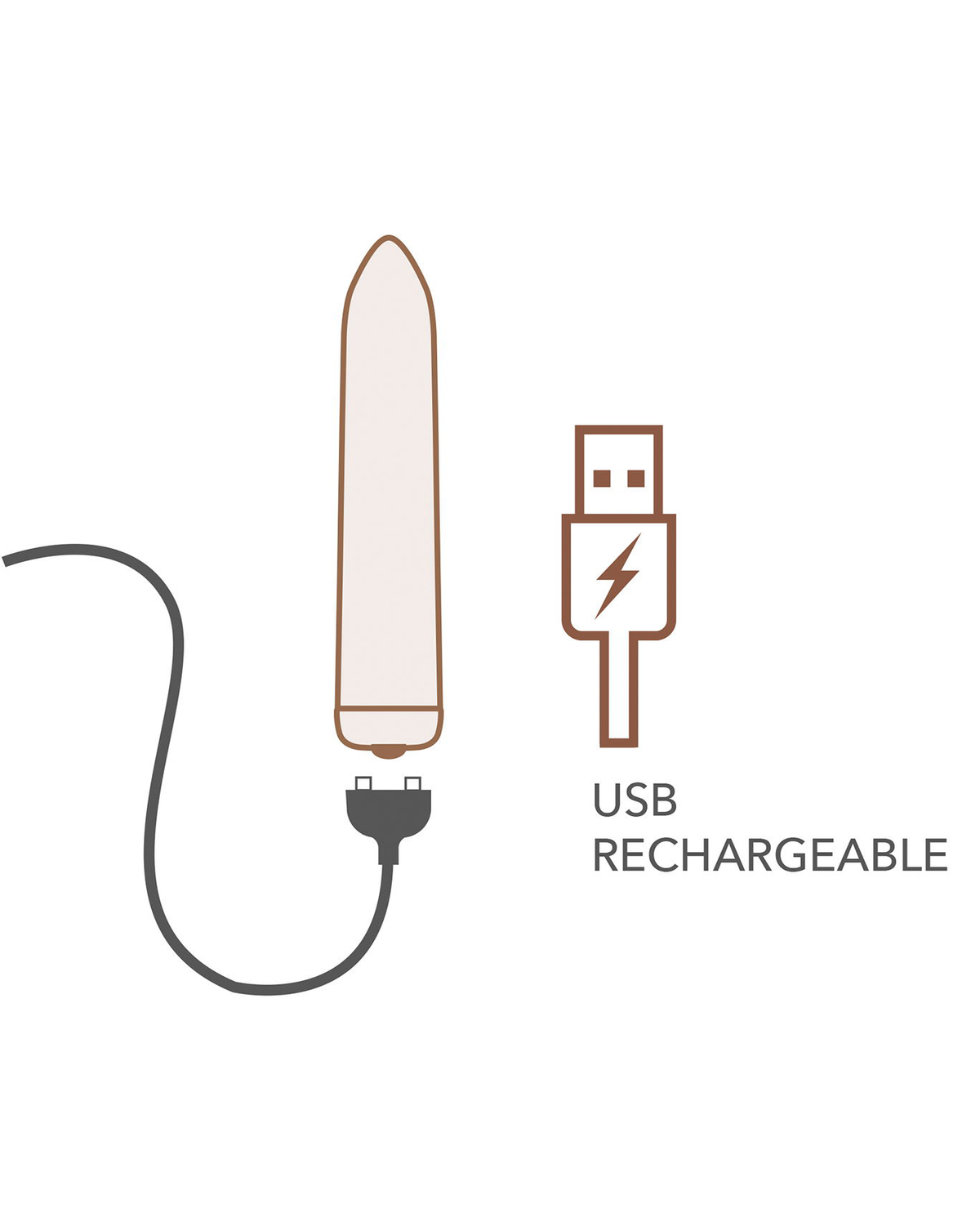 Rocks-Off – Rechargeable Vibrating Bullet – Golden Rose