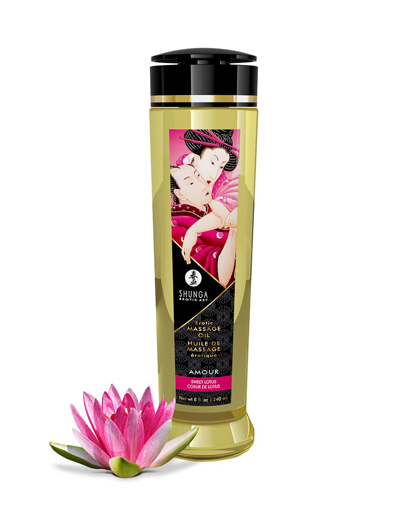 Shunga - Massage Oil - Sensual Island Flowers - 240 ml