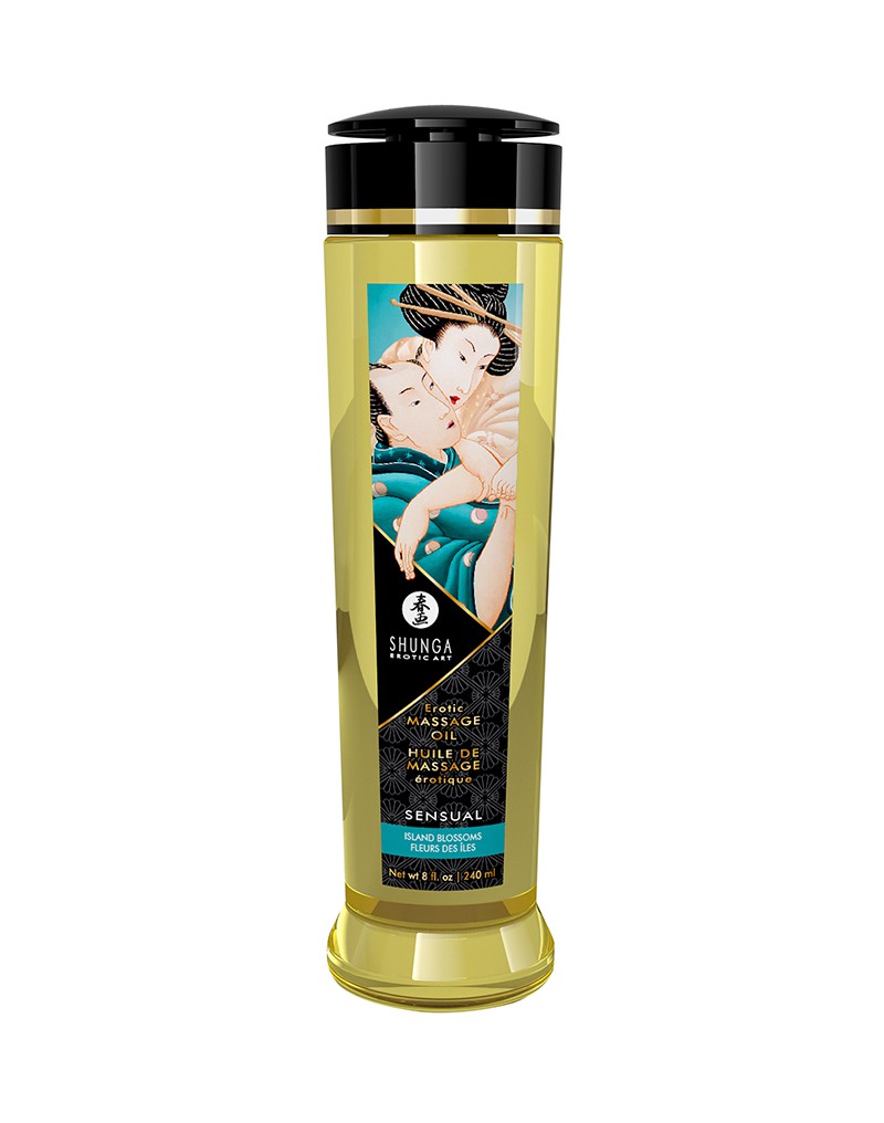 Shunga - Massage Oil - Sensual Island Flowers - 240 ml