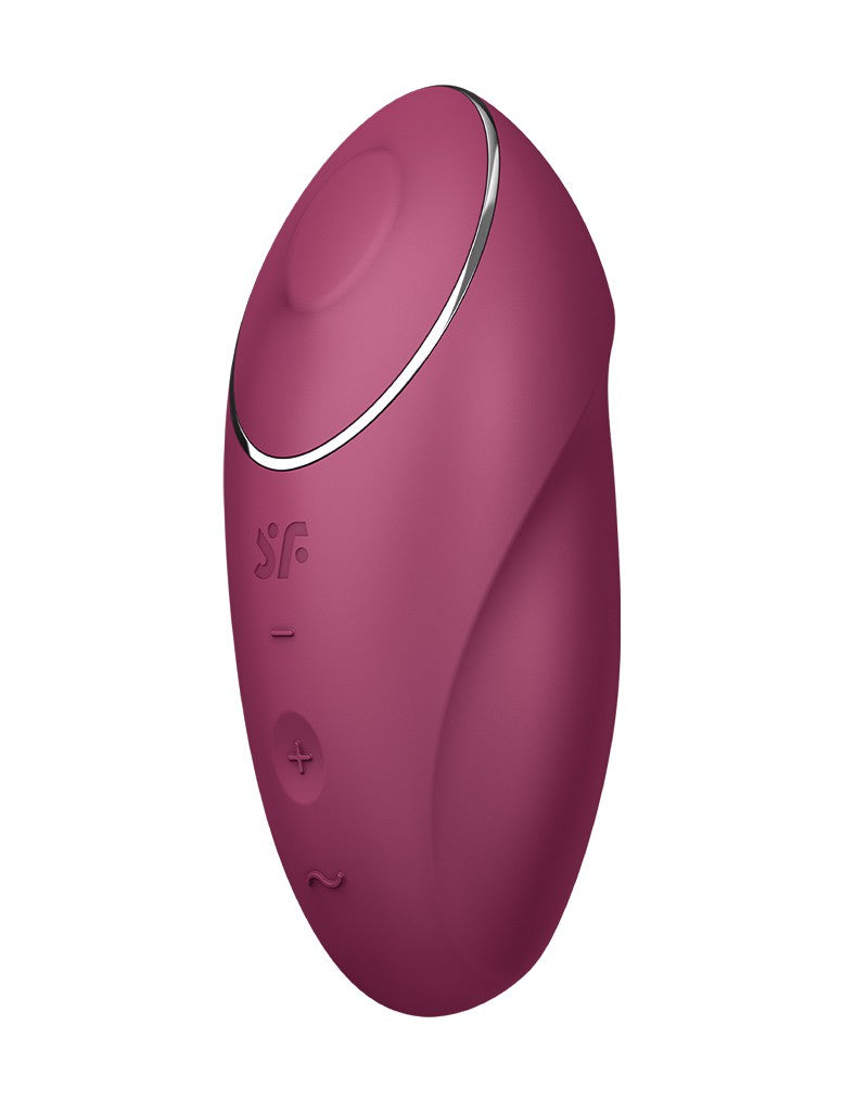 Satisfyer – Tap & Climax 1 – Estimulador con función de golpeteo (Rojo)
