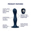 Satisfyer Double Ball-R – Dildo mit Innengewicht und Saugnapf