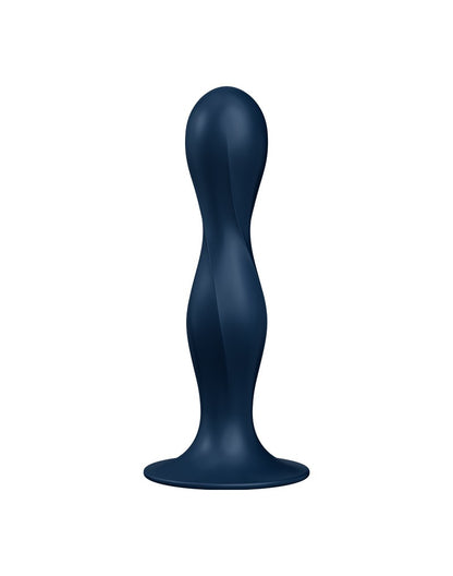 Satisfyer Double Ball-R – Dildo con Bolas Pesadas (Azul Oscuro)