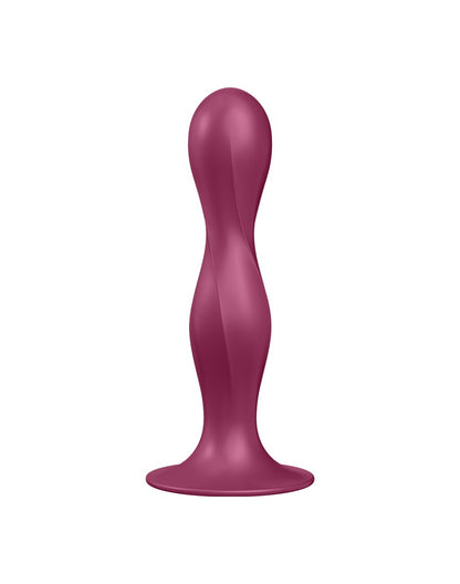Satisfyer Double Ball-R – Dildo con Bolas Pesadas (Rojo)