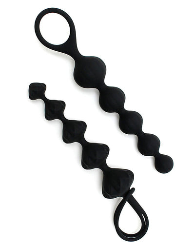 Satisfyer Love Beads – Set de 2 Bolas Anales (Negro)