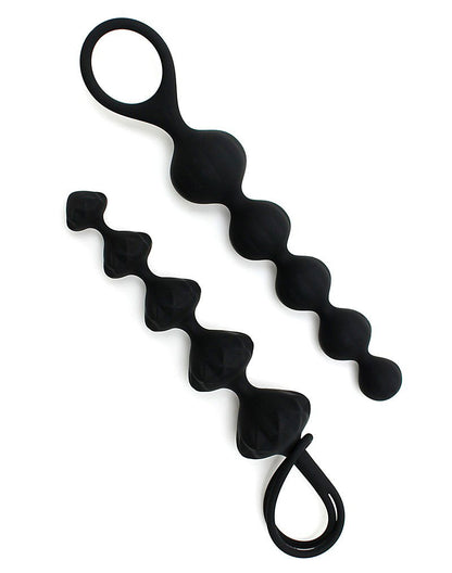 Satisfyer Love Beads – Set de 2 Bolas Anales (Negro)