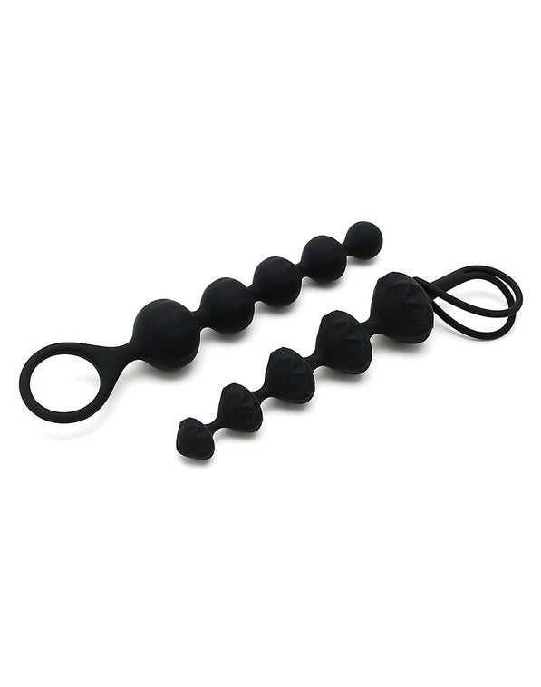 Satisfyer Love Beads – Set de 2 Bolas Anales (Negro)