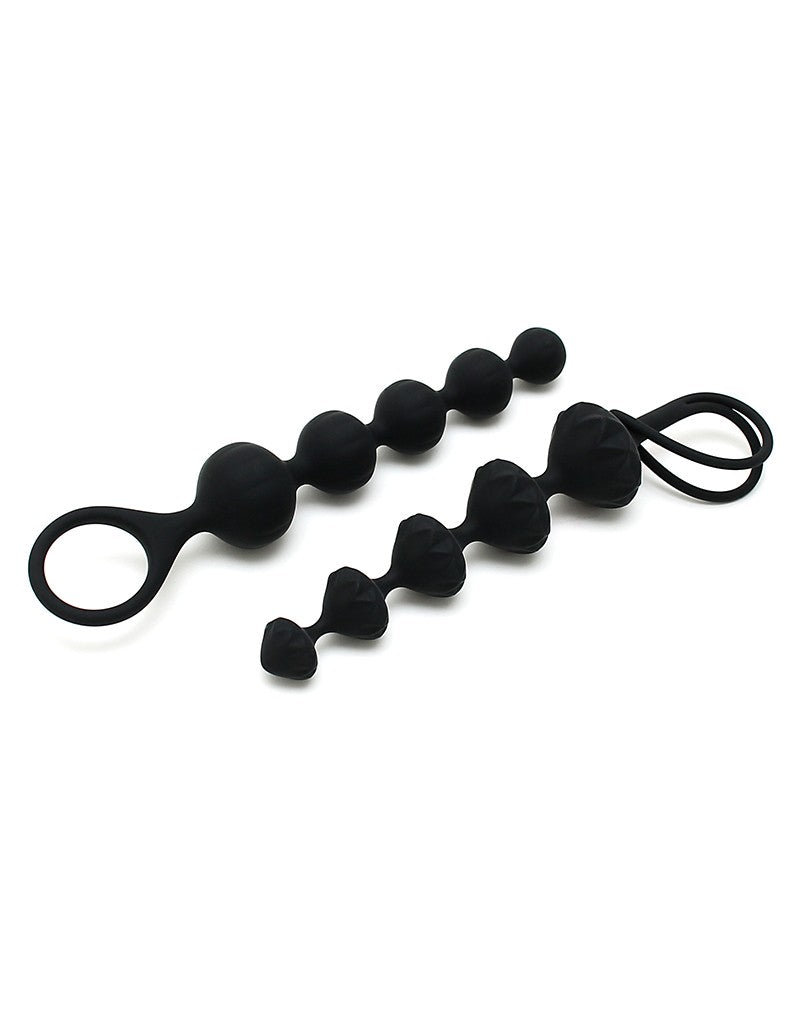 Satisfyer Love Beads – Set de 2 Bolas Anales (Negro)