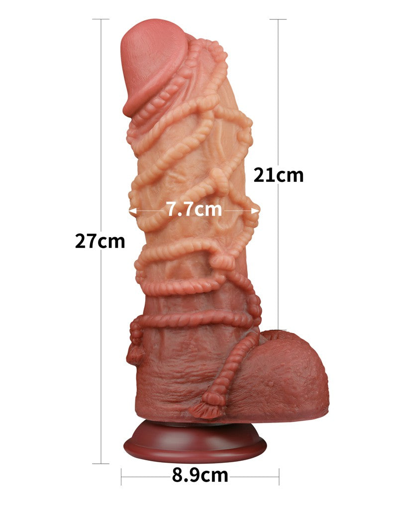 LoveToy - Extreme Dildo with Rope Pattern