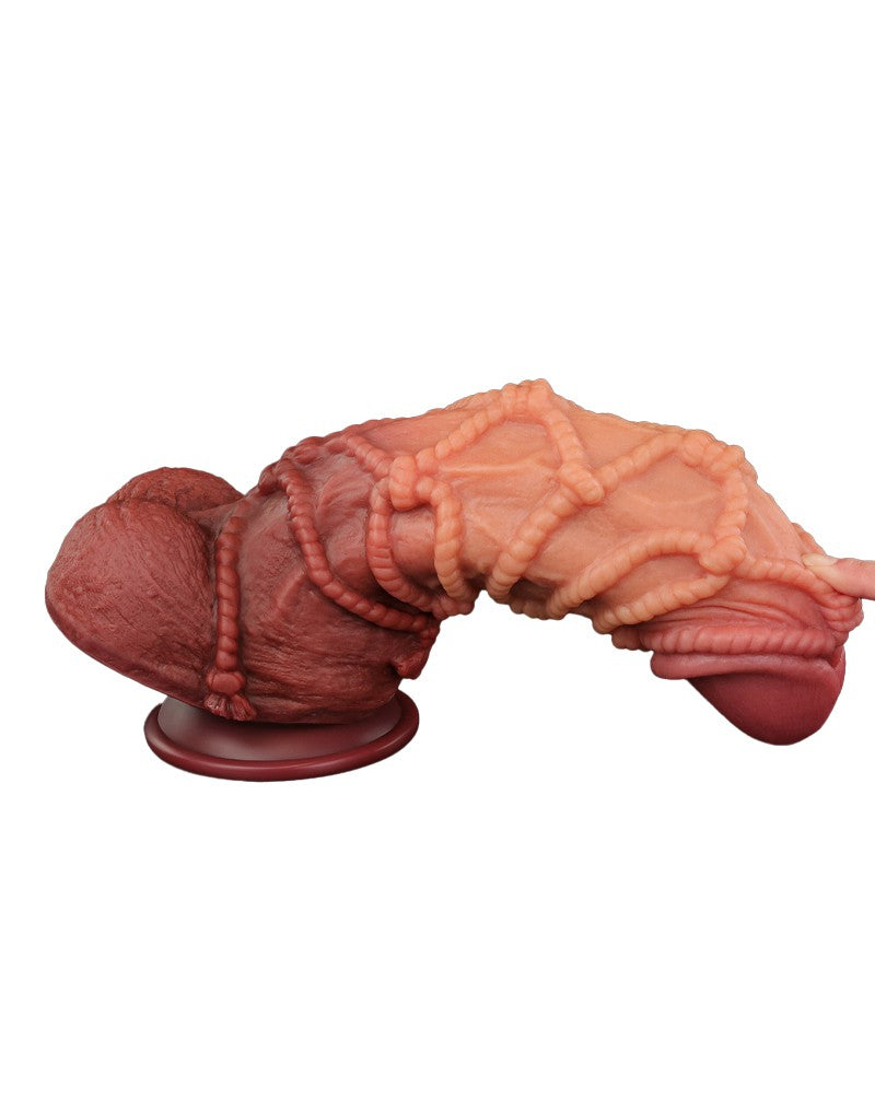 LoveToy - Extreme Dildo with Rope Pattern