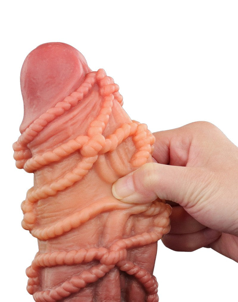 LoveToy - Extreme Dildo with Rope Pattern