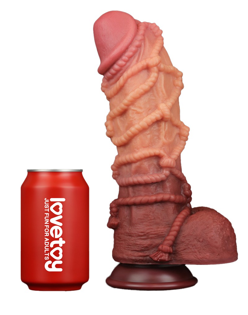 LoveToy - Extreme Dildo with Rope Pattern