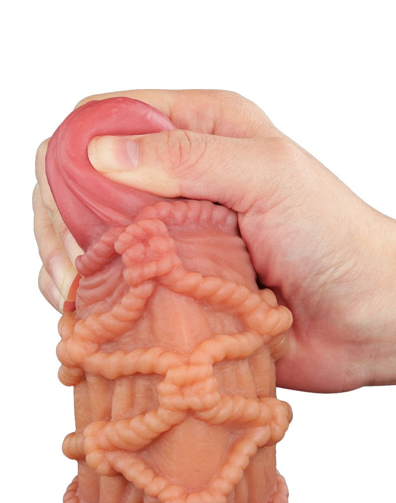 LoveToy - Extreme Dildo with Rope Pattern