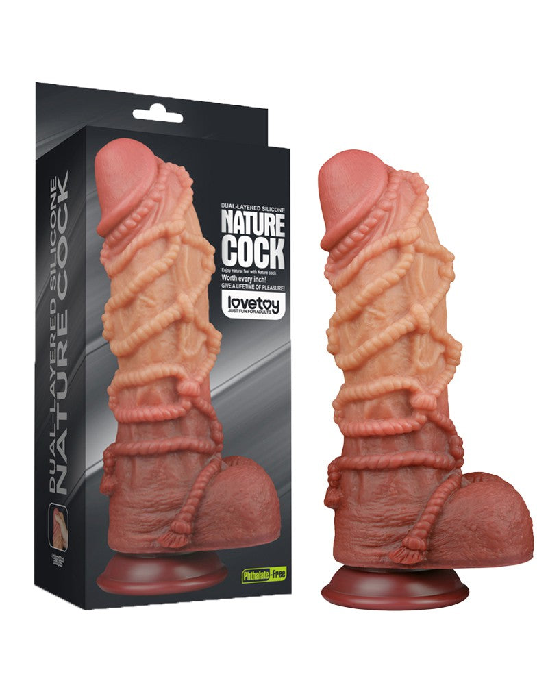 LoveToy - Extreme Dildo with Rope Pattern