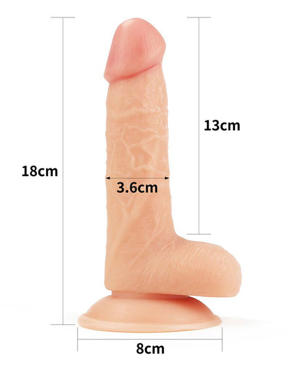The Ultra Soft Dude Dildo Realista 18 cm (Ø 3,9 cm) – Nude
