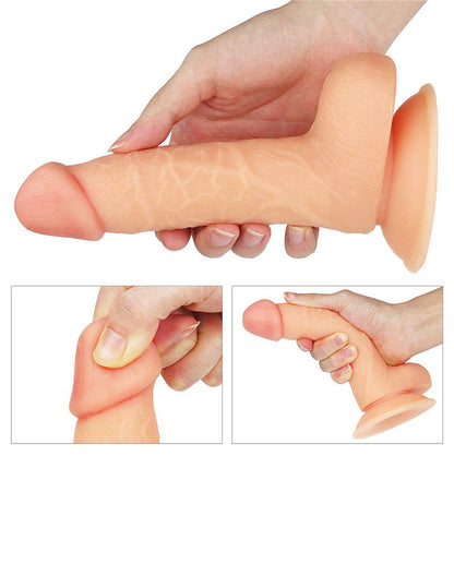 The Ultra Soft Dude Dildo Realista 18 cm (Ø 3,9 cm) – Nude