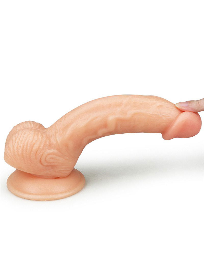 The Ultra Soft Dude Dildo Realista 20,5 cm (Ø 3,5 cm) – Nude