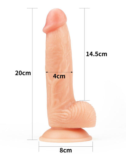 The Ultra Soft Dude Dildo Realista 20,5 cm (Ø 3,5 cm) – Nude