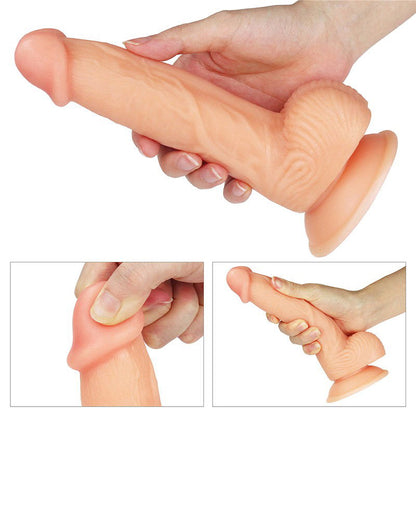 The Ultra Soft Dude Dildo Realista 20,5 cm (Ø 3,5 cm) – Nude