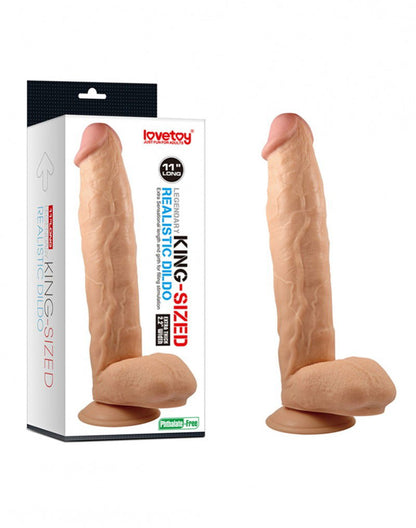 LoveToy King-Sized Legendary Realistic Dildo 28 cm (Ø 5,5 cm) – Nude