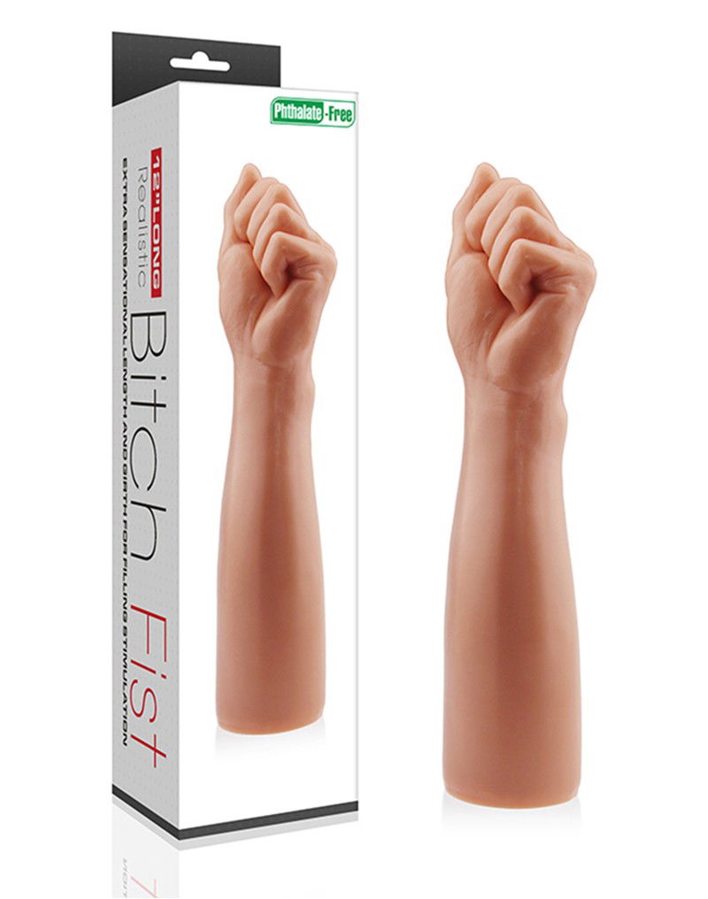 LoveToy King-Sized Realistic Bitch Fist 30,5 cm (Ø 7,5 cm) – Nude