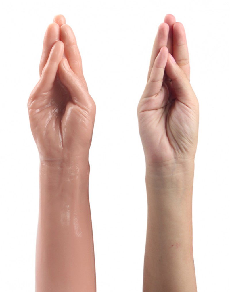 LoveToy King-Sized Realistic Magic Hand 36 cm (Ø 8 cm) – Nude