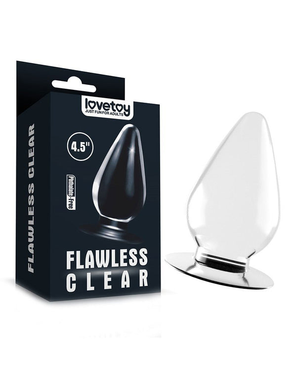 LoveToy Flawless Clear Anal Plug 11,5 cm