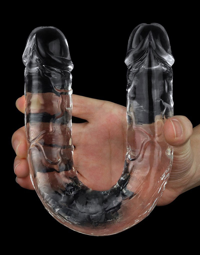 LoveToy – Flawless Clear Double Dildo 30 cm (Transparent)