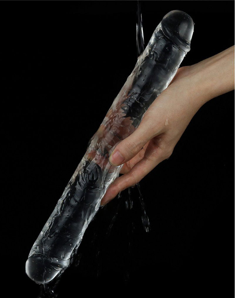 LoveToy – Flawless Clear Double Dildo 30 cm (Transparent)
