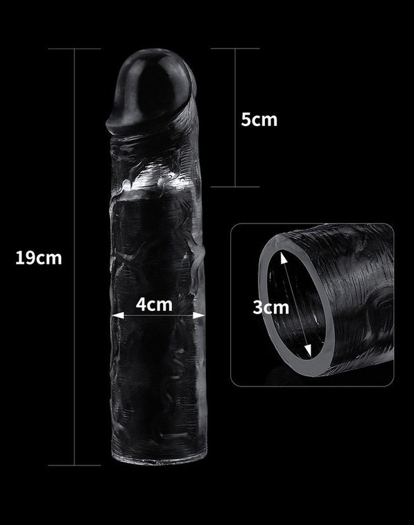LoveToy – Flawless Clear Penis Sleeve +5 cm (Transparente)