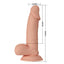 Pretty Love Zebulon – Realistic Dildo with Suction Base and Soft Testicles