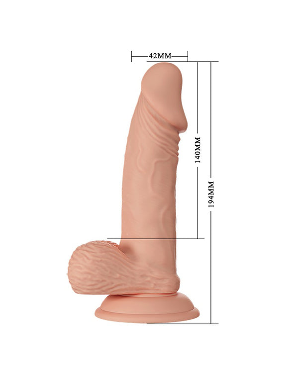 Pretty Love Zebulon Dildo Realista 19,4 cm (Ø 4,2 cm) – Nude