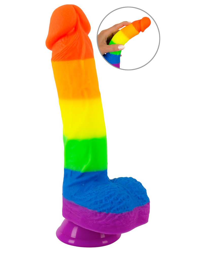 PRIDE! – Dildo de silicona multicolor con ventosa