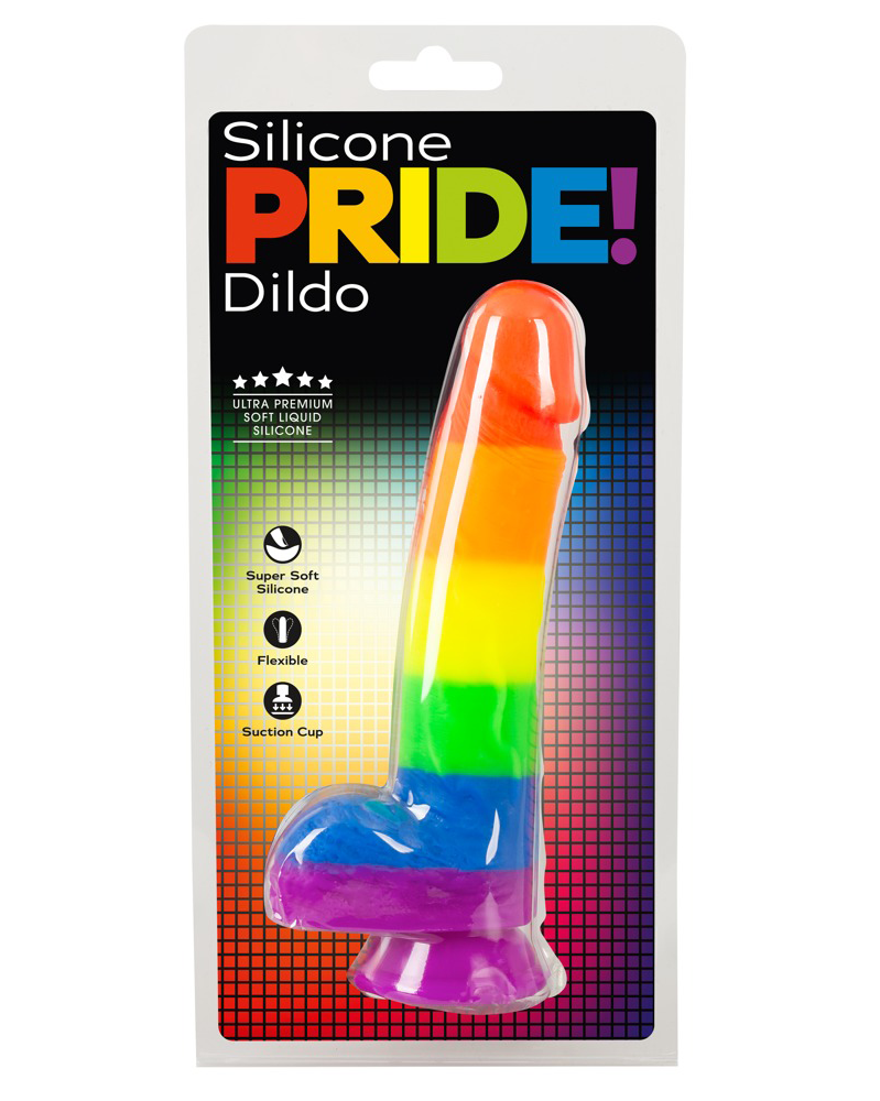 PRIDE! – Dildo de silicona multicolor con ventosa
