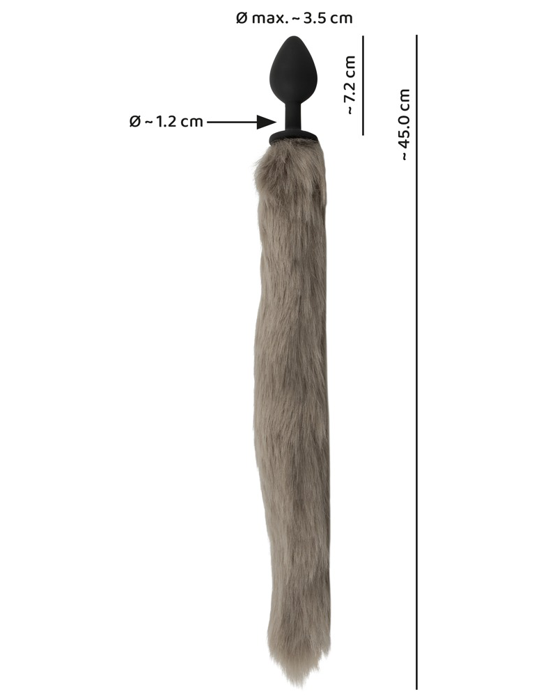 Fluffy Tail Grey