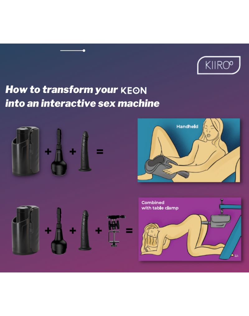 KIIROO - Abrazadera de mesa para masturbador KEON