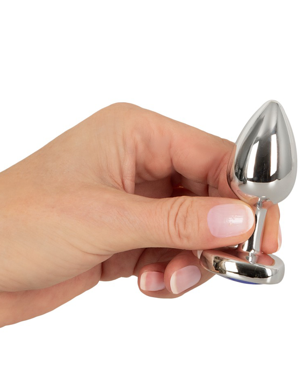 Magic Shiver Anal Plug mit Herz-Kristall