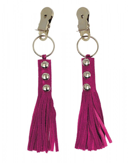 Rimba – Pinzas para Pezones con Mini Látigos de Cuero