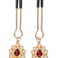 Rimba – Nipple Clamps with Golden Charm