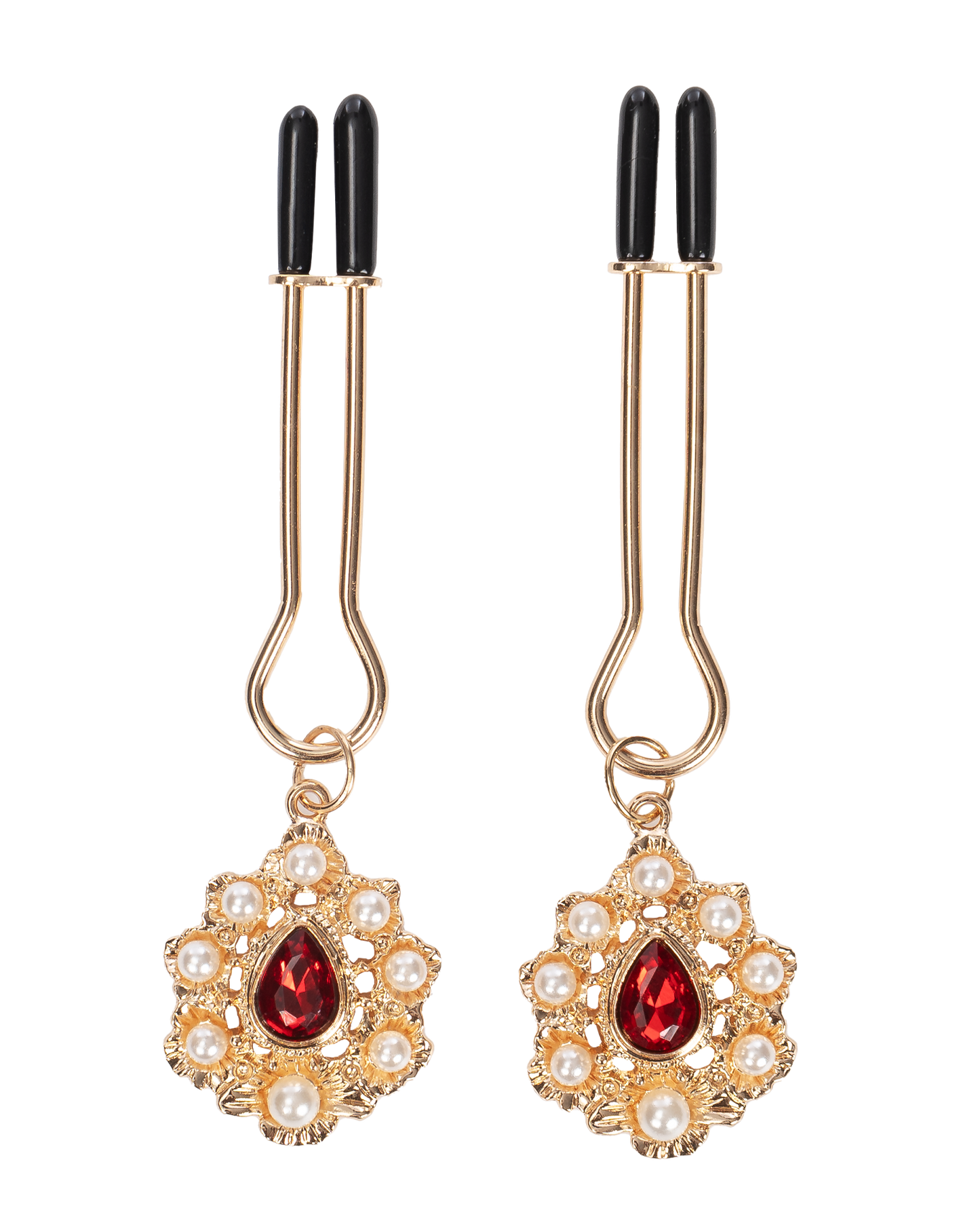 Rimba – Pinzas para Pezones con Adorno Dorado