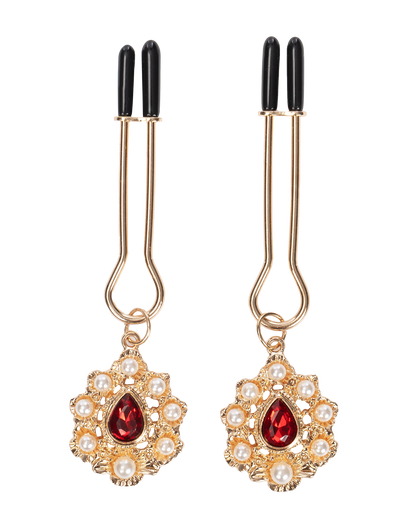 Rimba – Pinzas para Pezones con Adorno Dorado