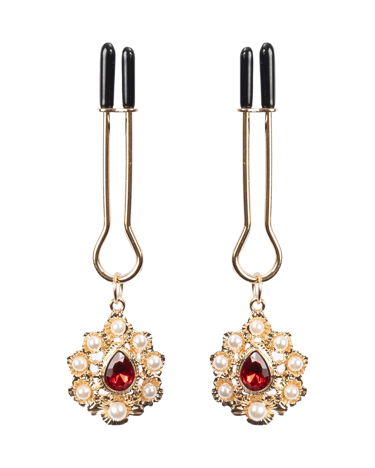 Rimba – Pinzas para Pezones con Adorno Dorado