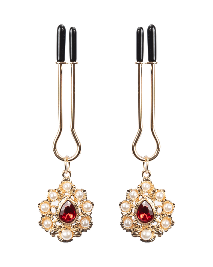 Rimba – Pinzas para Pezones con Adorno Dorado