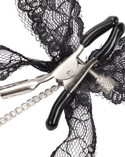 Rimba – Pinzas para Pezones con Encaje y Cascabel