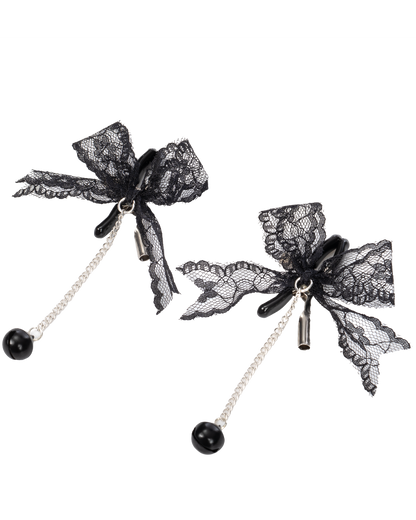 Rimba – Pinzas para Pezones con Encaje y Cascabel